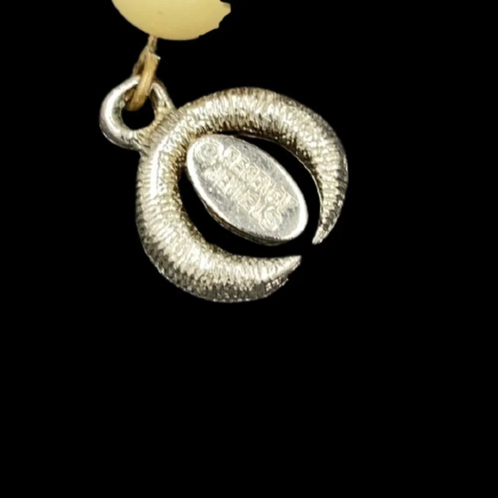 Vintage Signed Regency Jewelry Art Glass Bead Necklace